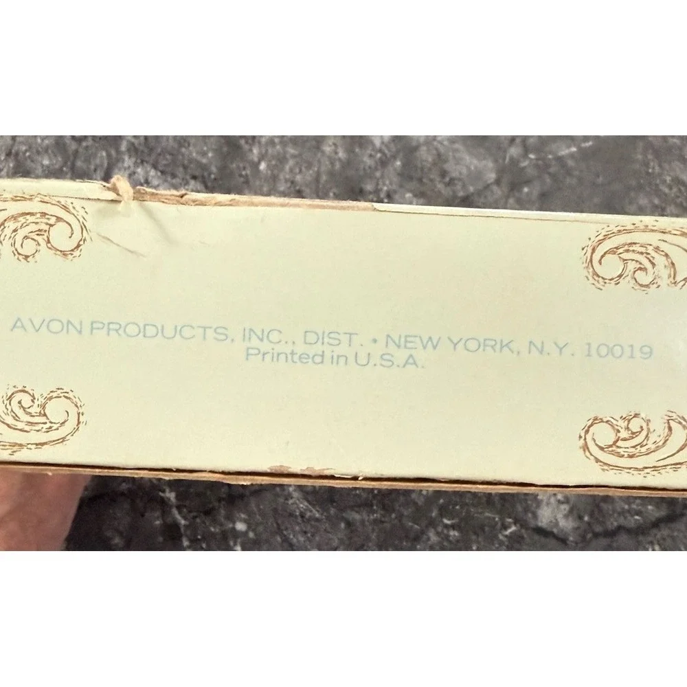 Avon Past and Present Hair BRUSH and COMB SET Celluloid Vintage w/ Original Box